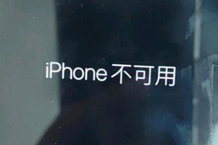 邵武苹果服务网点分享锁屏界面显示“iPhone 不可用”如何解决 